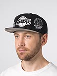 Бейсболка MITCHELL NESS арт. HS12818-LALBLCK Los Angeles Lakers NBA (черный)